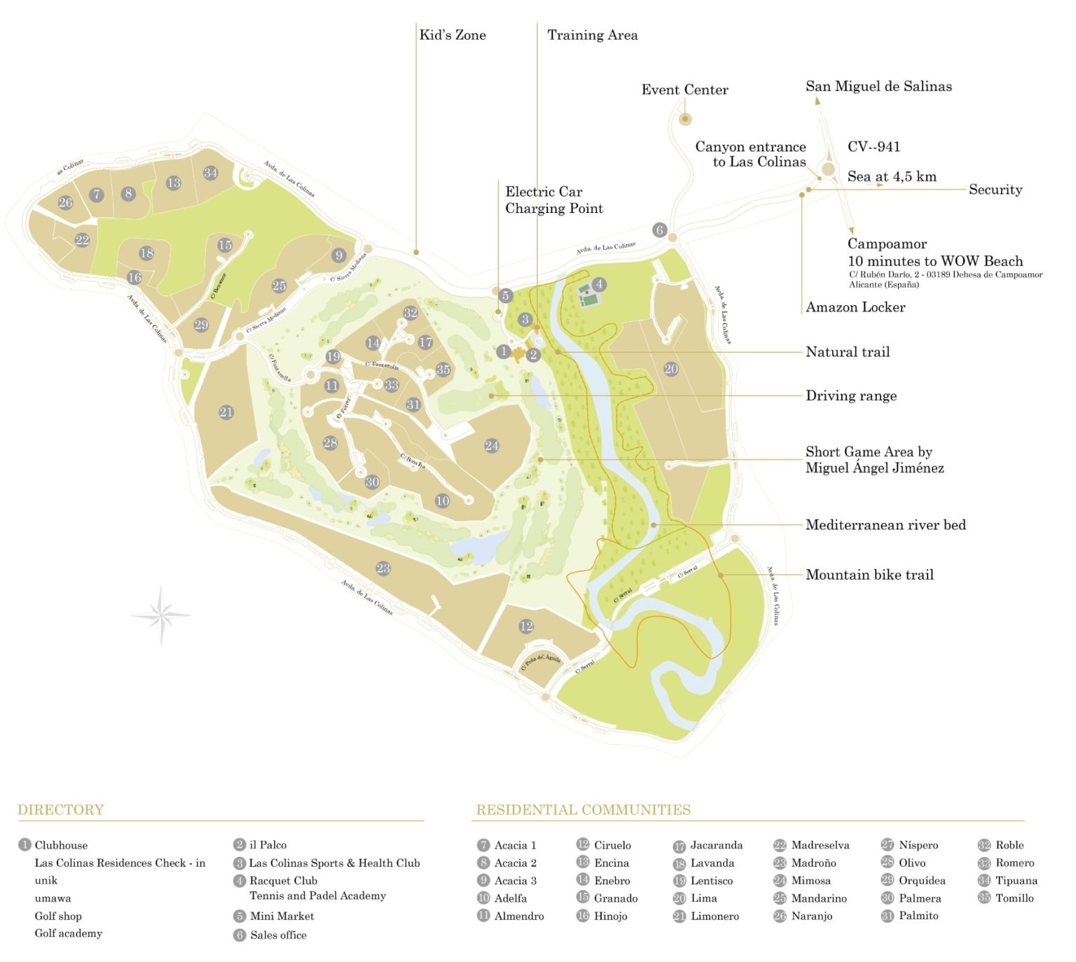 Masterplan Golf Course Las Colinas Golf & Country Club